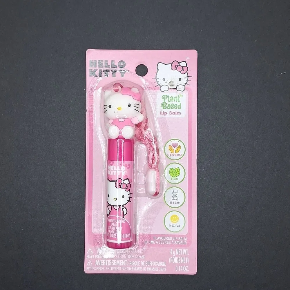 Hello kitty Vegan plant based lab balm necklace lanyard